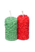 Rose Pillar Set of 2