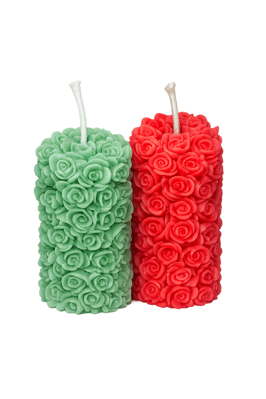 Rose Pillar Set of 2