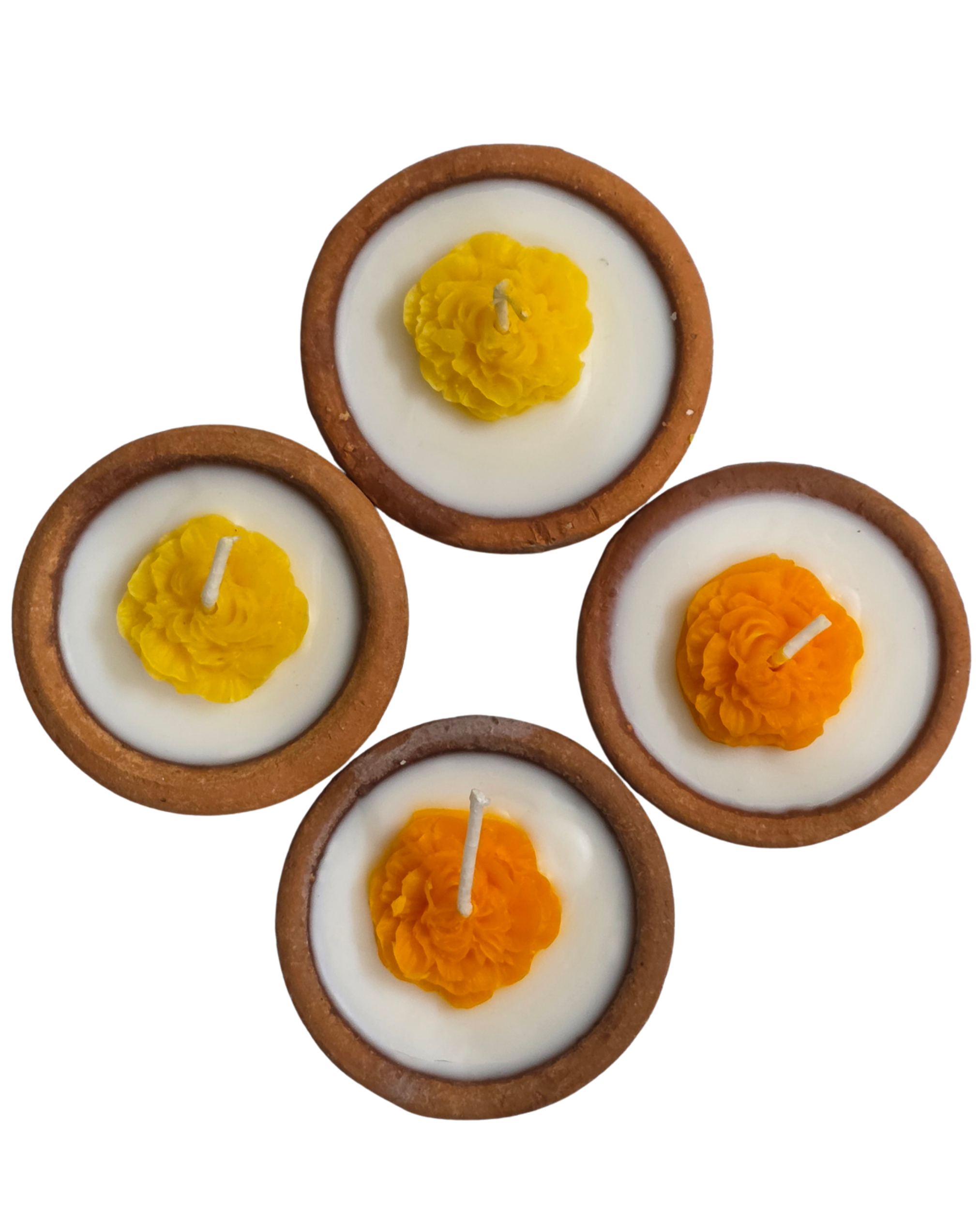 Phool Diyas - Set of 4